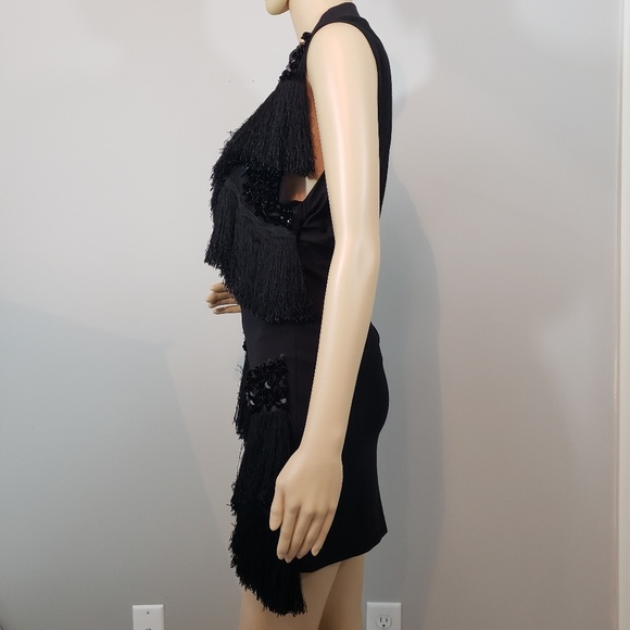 H&M Premium Collection Tassel Sequins Mockneck top - Picture 7 of 8